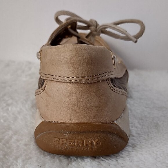 Sperry Top-Sider Leather Upper Boat Shoes Loafers With Zebra Print Size 6.5 M - Picture 8 of 16